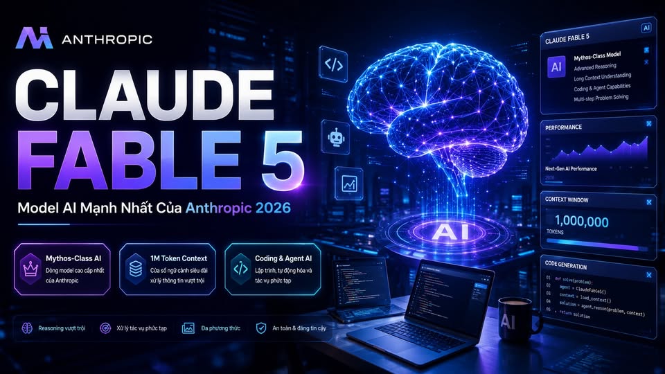 Claude Fable 5 Là Gì? Tất Tần Tật Về Model AI Mạnh Nhất Của Anthropic (2026)