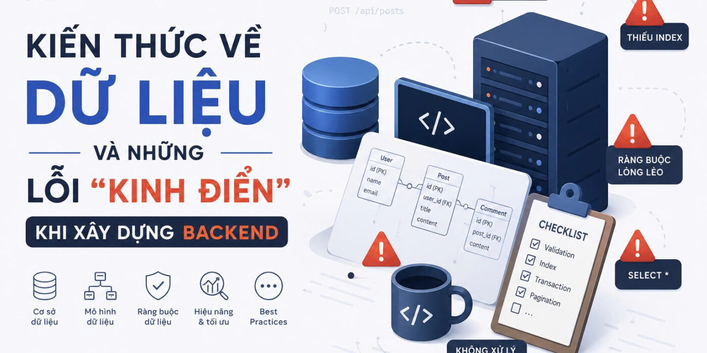 Kiến thức về dữ liệu và những lỗi “kinh điển” khi xây dựng Backend