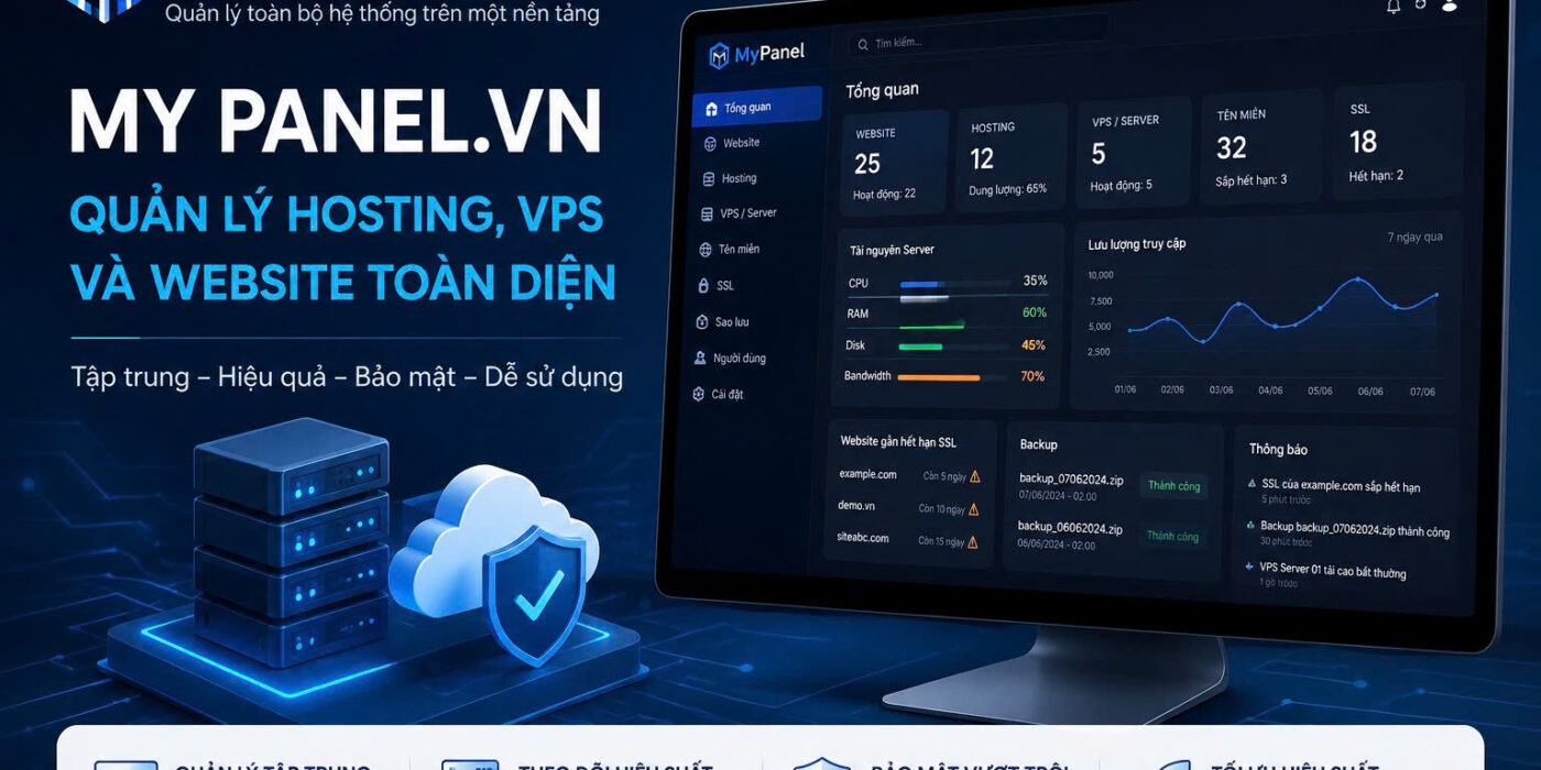 MyPanel.vn – Giải pháp quản lý Hosting, VPS và Website toàn diện